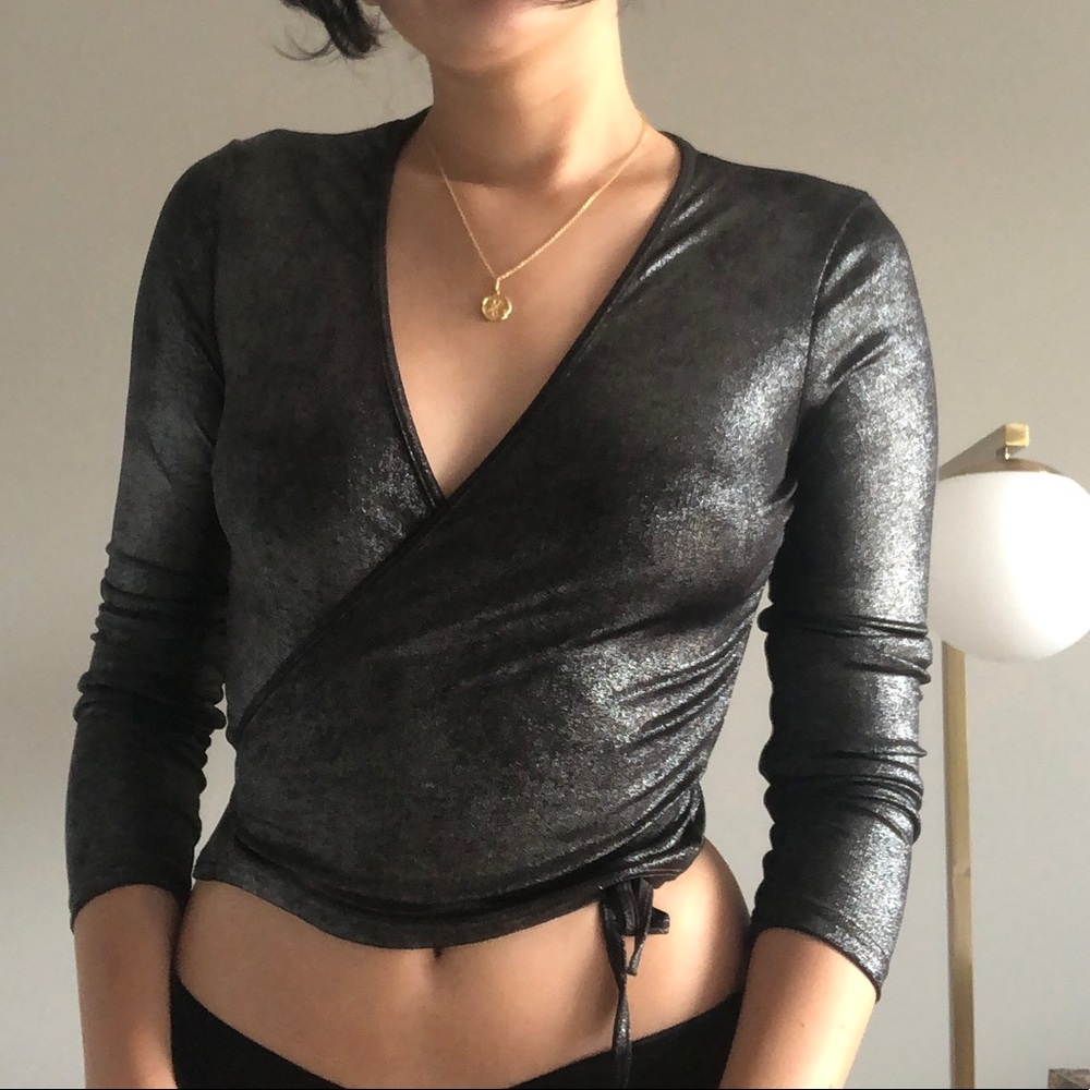 American Apparel Wrap Top